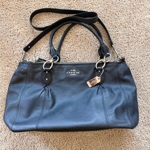 Black COACH crossbody purse